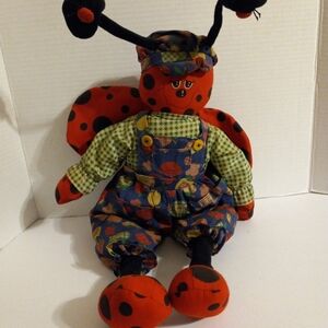 tender hearted collectibles Ladybug In Outfit Plush Decor Decoration